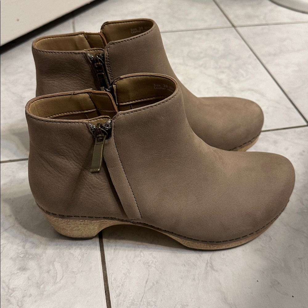 Dansko Tan Ankle Boots